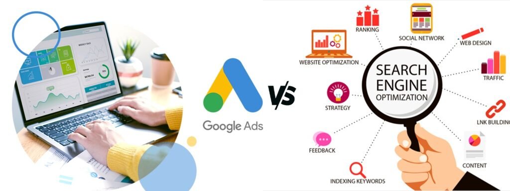 search engine optimization vs google ads — which is better for your business @joshteamtechpublicityanddigitalltd